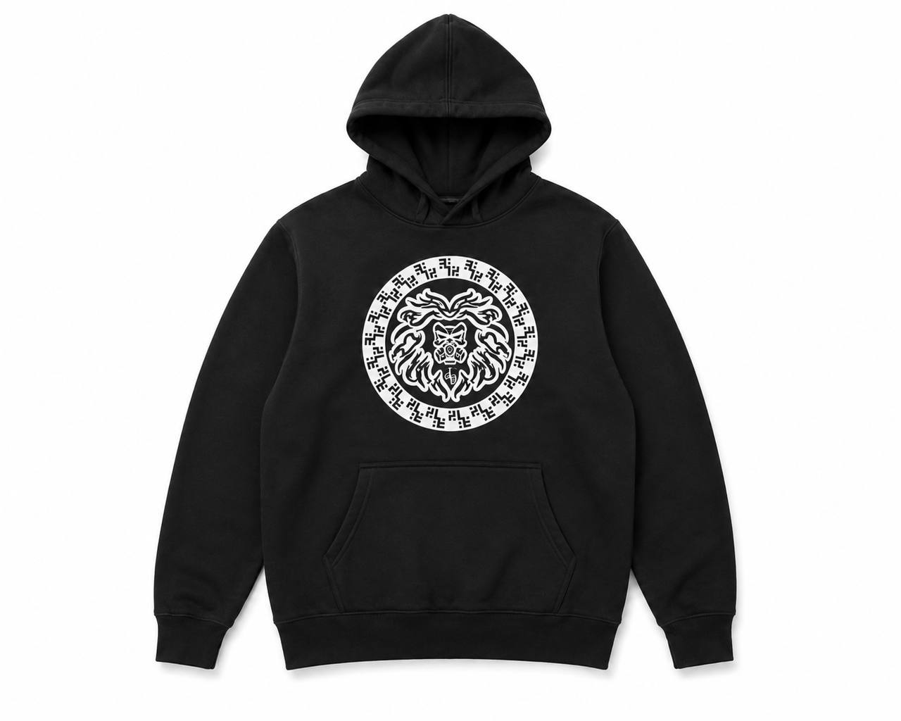 Black GMA(Gas Mane Attraction) Hoodie with Embroidery patch