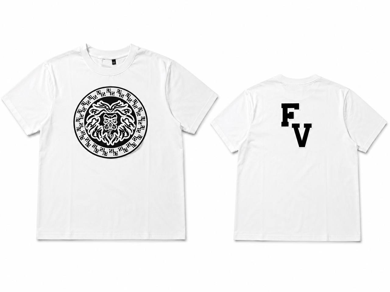 White GMA(Gas Mane Attraction) t-shirt Embroidery patch’s