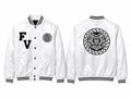White GMA(Gas Mane Attraction) Varsity Jacket